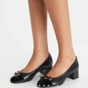 Tory Burch Black Pumps With Block Heel - Like New